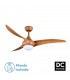 Ventilador Canea Marrón DC 24W 2424Lm 3 Aspas Marrón CCT