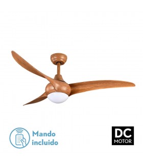 Ventilador Canea Marrón DC 24W 2424Lm 3 Aspas Marrón CCT