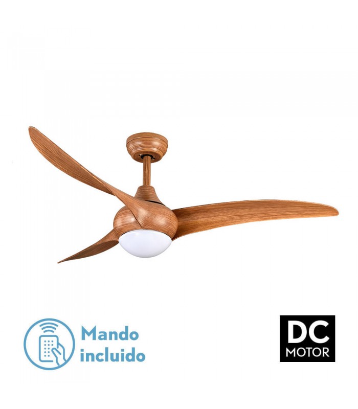 Ventilador Canea Marrón DC 24W 2424Lm 3 Aspas Marrón CCT