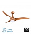 Ventilador Canea Marrón DC 24W 2424Lm 3 Aspas Marrón CCT