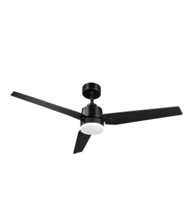 Ventilador de Techo CAPTUS Negro DC 22W 2180Lm 3 Aspas Negro/Roble CCT