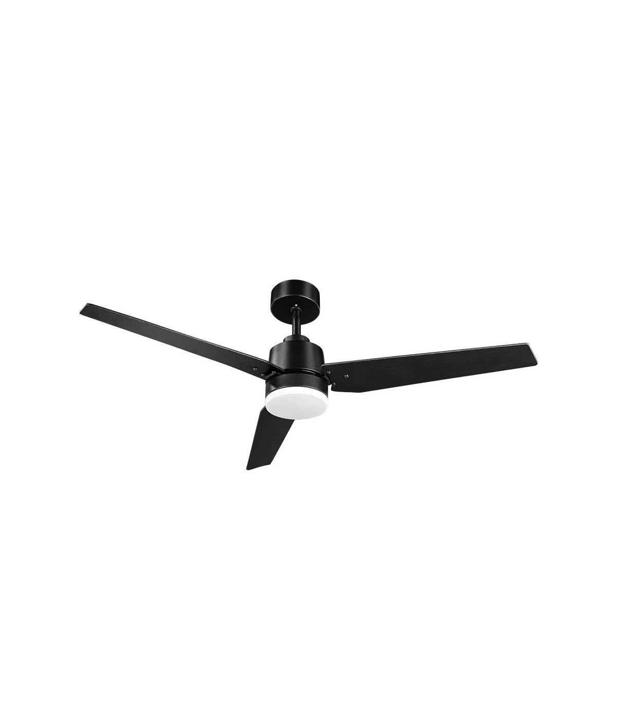 Ventilador de Techo CAPTUS Negro DC 22W 2180Lm 3 Aspas Negro/Roble CCT