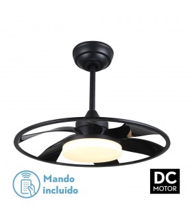 Ventilador Celsius Negro DC 26W 2950Lm 6 Aspas CCT