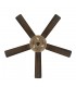 Ventilador De Techo Cesta Negro DC 3xE27 5 Aspas Nogal/Roble