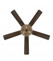 Ventilador De Techo Cesta Negro DC 3xE27 5 Aspas Nogal/Roble