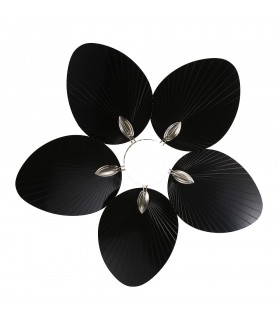 Ventilador de Techo CHAW Níquel DC 24W 2950Lm 5 Aspas Negro CCT