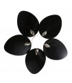 Ventilador de Techo CHAW Níquel DC 24W 2950Lm 5 Aspas Negro CCT