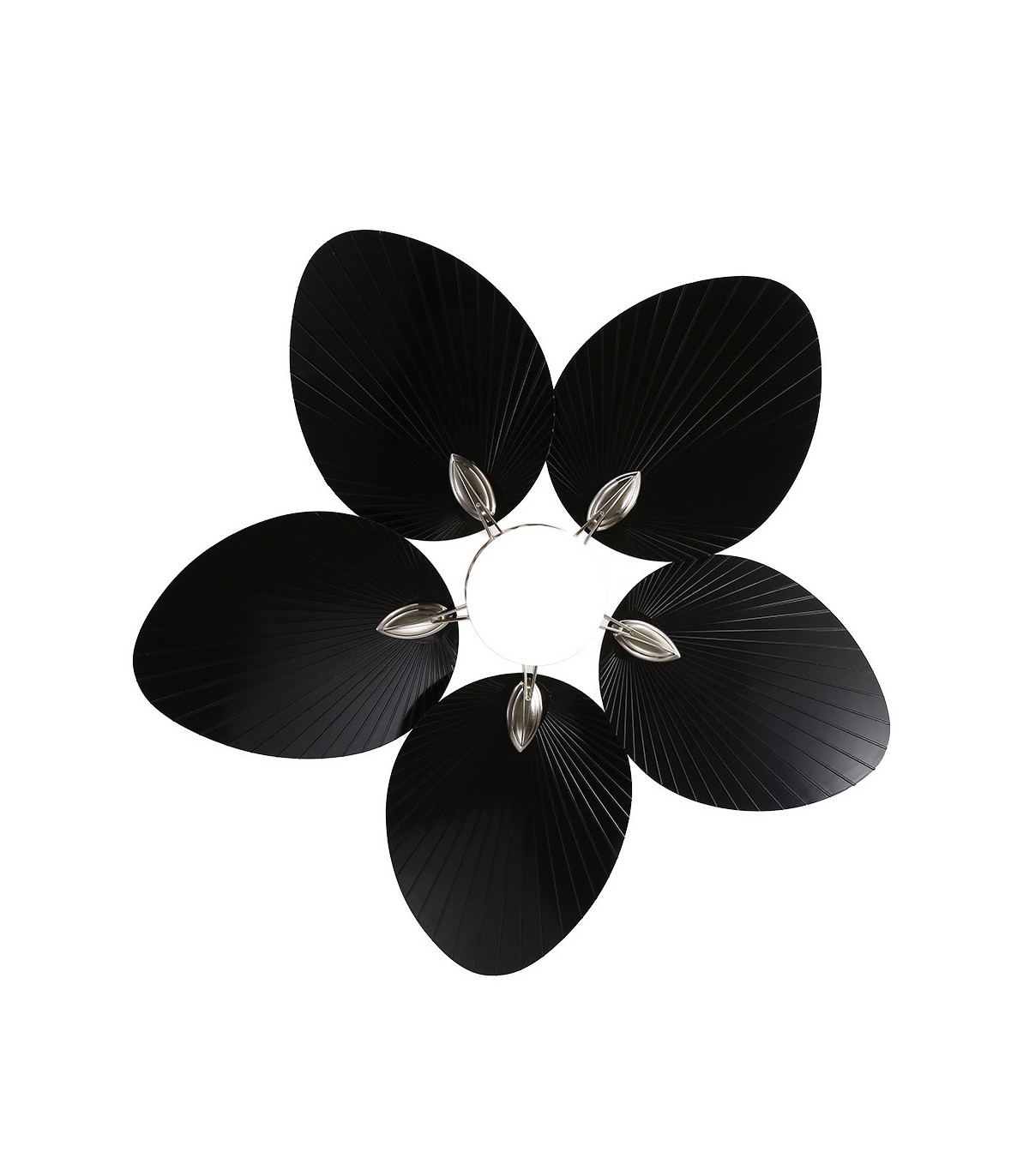 Ventilador de Techo CHAW Níquel DC 24W 2950Lm 5 Aspas Negro CCT