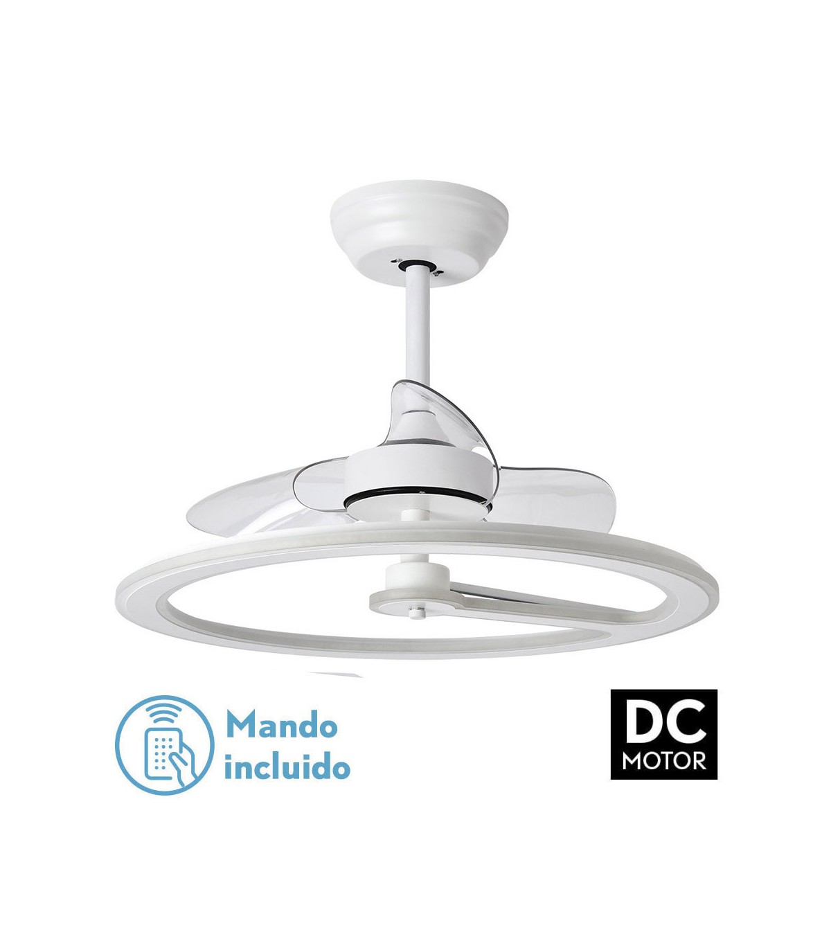 Ventilador Chom Blanco DC 110W 9350Lm 3 Aspas CCT