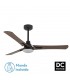Ventilador Coro Negro DC 22W 2180Lm 3 Aspas Roble/Haya CCT