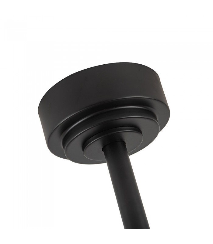 Ventilador Coro Negro DC 22W 2180Lm 3 Aspas Roble/Haya CCT
