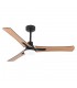 Ventilador Coro Negro DC 22W 2180Lm 3 Aspas Roble/Haya CCT