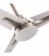 Ventilador Coro Níquel DC 22W 2180Lm 3 Aspas Blanco/Haya CCT