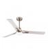Ventilador Coro Níquel DC 22W 2180Lm 3 Aspas Blanco/Haya CCT