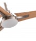 Ventilador Coro Níquel DC 22W 2180Lm 3 Aspas Blanco/Haya CCT