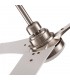 Ventilador Coro Níquel DC 22W 2180Lm 3 Aspas Blanco/Haya CCT