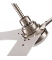 Ventilador Coro Níquel DC 22W 2180Lm 3 Aspas Blanco/Haya CCT