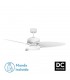 Ventilador de Techo CROSS DC Blanco 30W 3250Lm 3 Aspas Rev. Blanco/Haya CCT