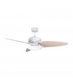 Ventilador de Techo CROSS DC Blanco 30W 3250Lm 3 Aspas Rev. Blanco/Haya CCT