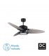 Ventilador de Techo CROSS DC Negro 30W 3250Lm 3 Aspas Rev. Gris/Roble CCT