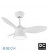 Ventilador Cubico Blanco DC 36W 2680Lm 3 Aspas CCT