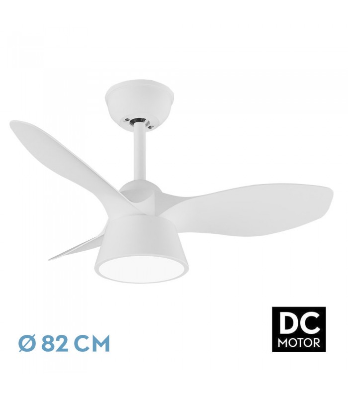 Ventilador Cubico Blanco DC 36W 2680Lm 3 Aspas CCT