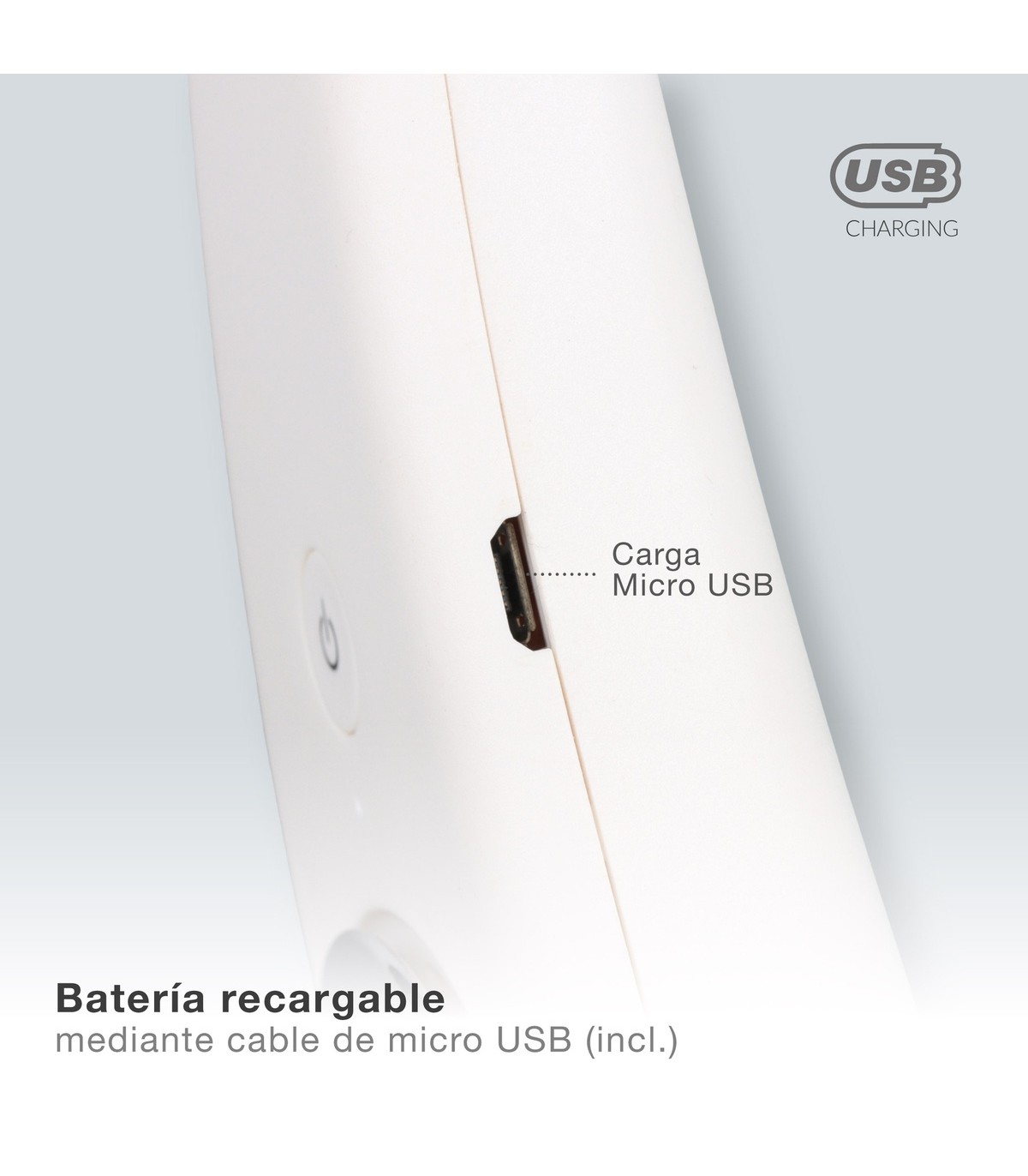 Ventilador de cuello Salaro USB recargable Blanco