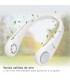 Ventilador de cuello Salaro USB recargable Blanco