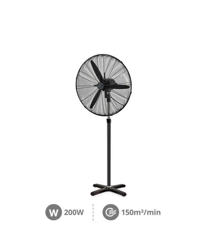 Ventilador de Pie Metálico Dalheri 200W 71cm Negro