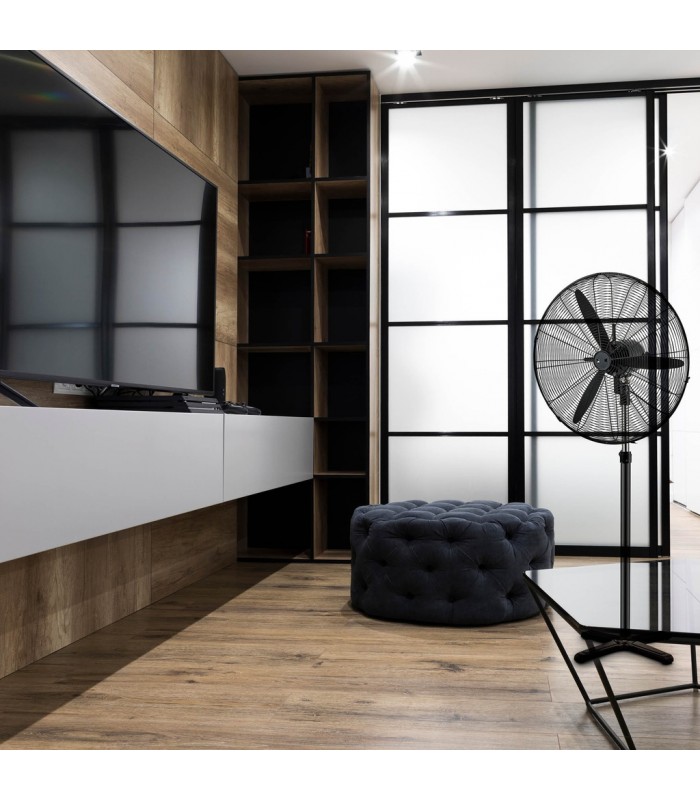 Ventilador de Pie Metálico Dalheri 200W 71cm Negro