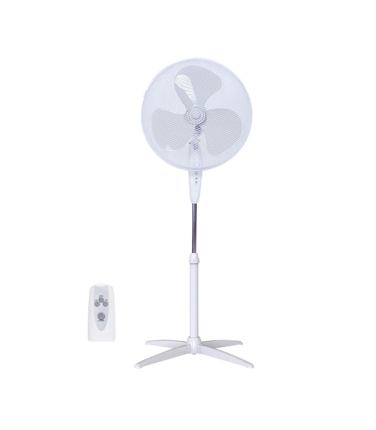 Ventilador de Pie con Mando Khela 45W 43cm Blanco