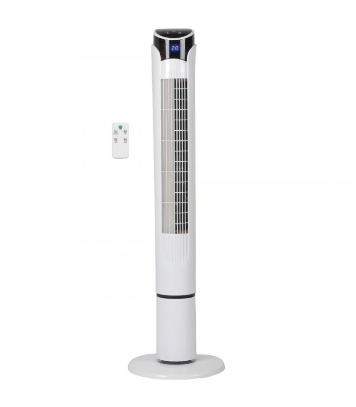 Ventilador de Torre con Mando Kodima 45W Blanco
