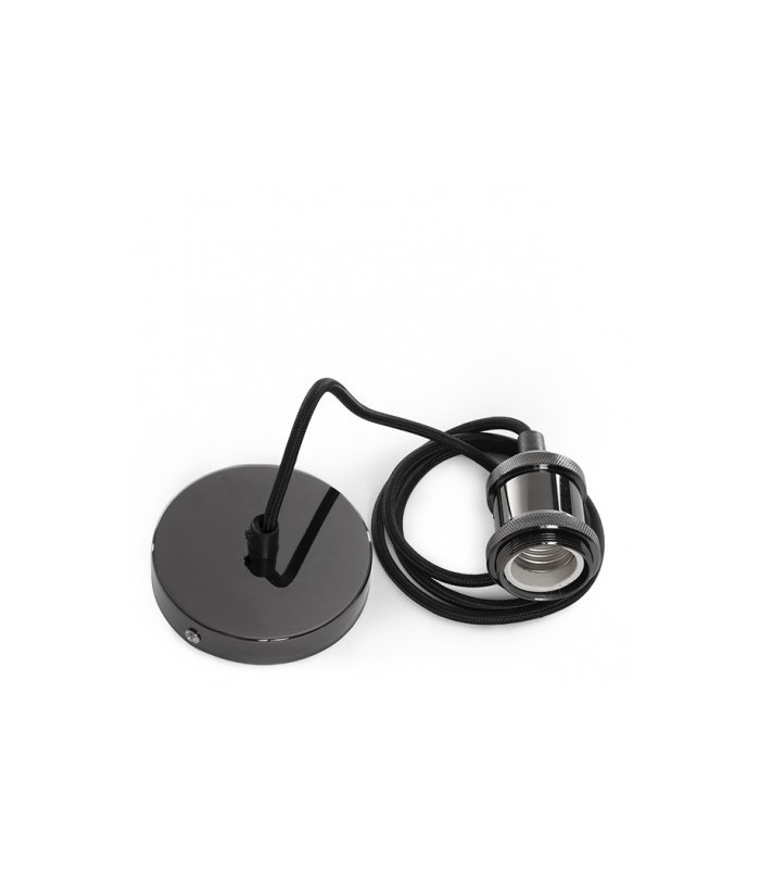 Pendel E27 con Cable Negro 1.5M 3 x 0