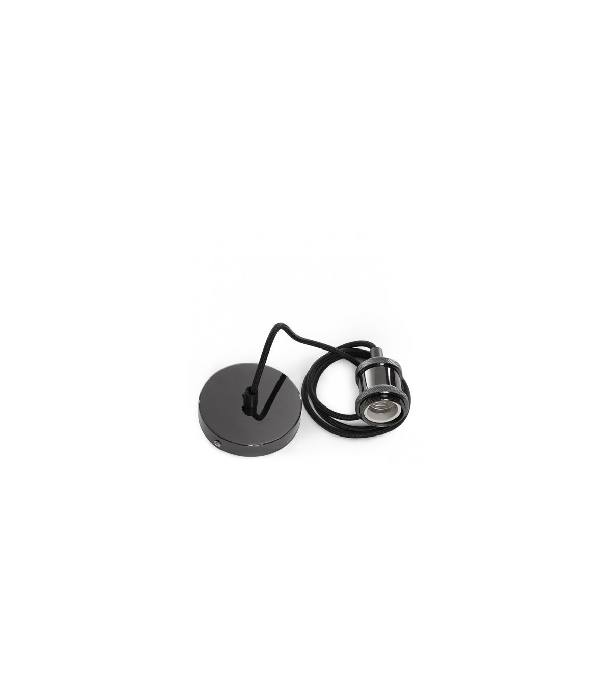 Pendel E27 con Cable Negro 1.5M 3 x 0