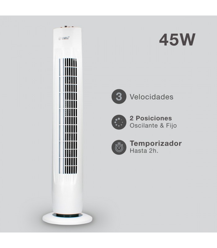 Ventilador de Torre Pagoli 45W Blanco
