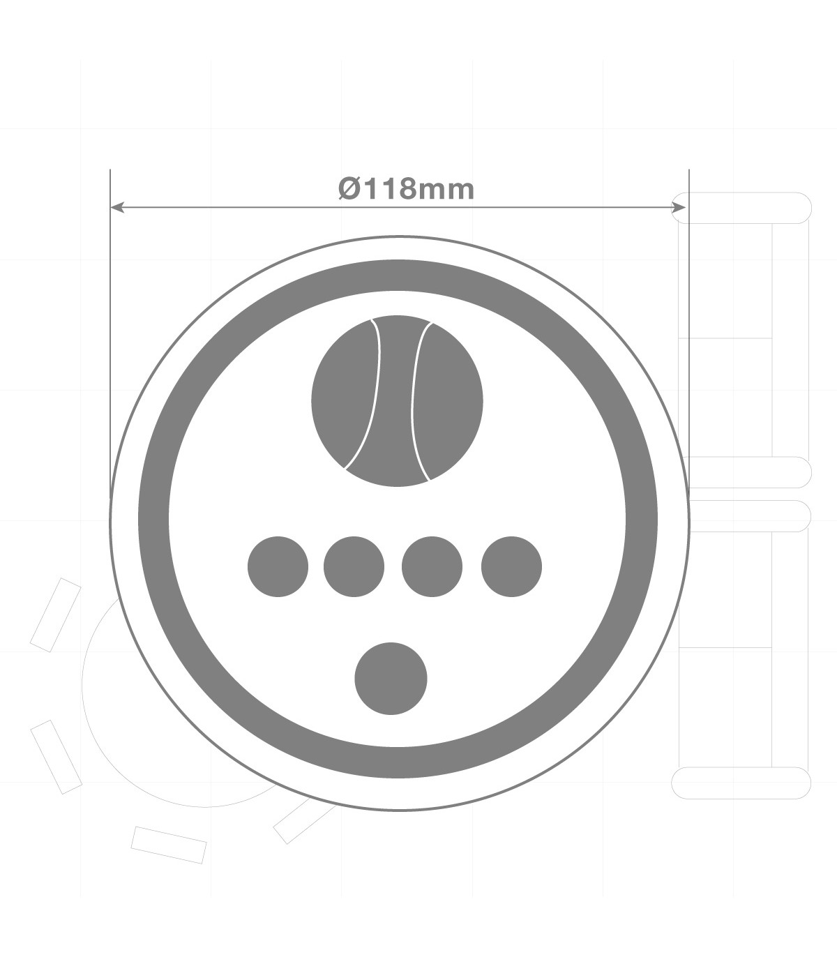 Ventilador de Torre Pagoli 45W Blanco