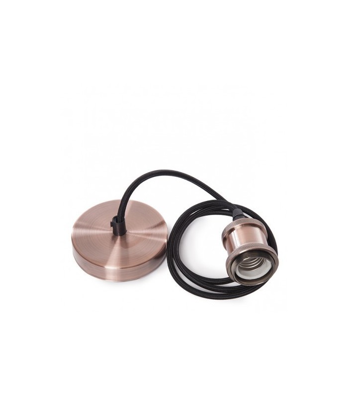 Pendel E27 con Cable Negro 1.5M 3 x 0