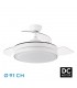 Ventilador Esparta XS DC 59W 6980Lm 3 Aspas Blanco CCT