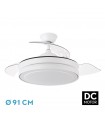 Ventilador Esparta XS DC 59W 6980Lm 3 Aspas Blanco CCT