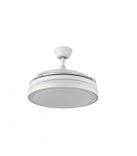 Ventilador Esparta XS DC 59W 6980Lm 3 Aspas Blanco CCT