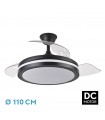 Ventilador Esparta DC 59W 6980Lm 3 Aspas Negro CCT