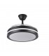 Ventilador Esparta DC 59W 6980Lm 3 Aspas Negro CCT
