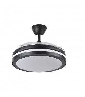 Ventilador Esparta DC 59W 6980Lm 3 Aspas Negro CCT