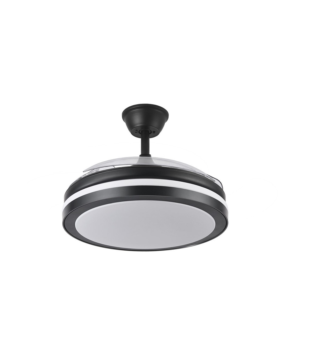 Ventilador Esparta DC 59W 6980Lm 3 Aspas Negro CCT