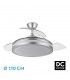 Ventilador Esparta DC 59W 6980Lm 3 Aspas Plata CCT