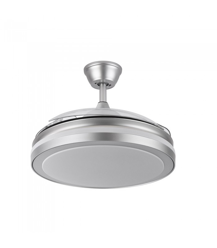 Ventilador Esparta DC 59W 6980Lm 3 Aspas Plata CCT