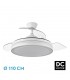Ventilador Esparta DC 59W 6980Lm 3 Aspas Blanco CCT