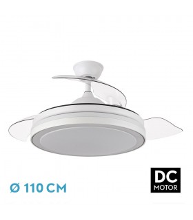Ventilador Esparta DC 59W 6980Lm 3 Aspas Blanco CCT