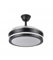 Ventilador Esparta XS DC 59W 6980Lm 3 Aspas Negro CCT