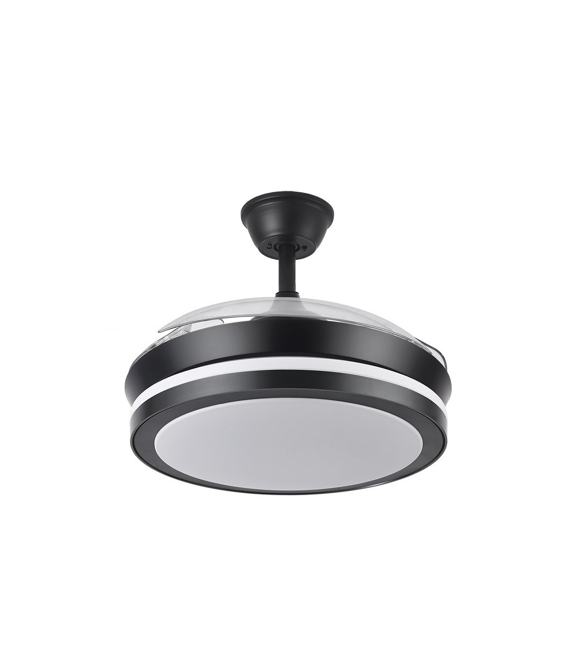 Ventilador Esparta XS DC 59W 6980Lm 3 Aspas Negro CCT
